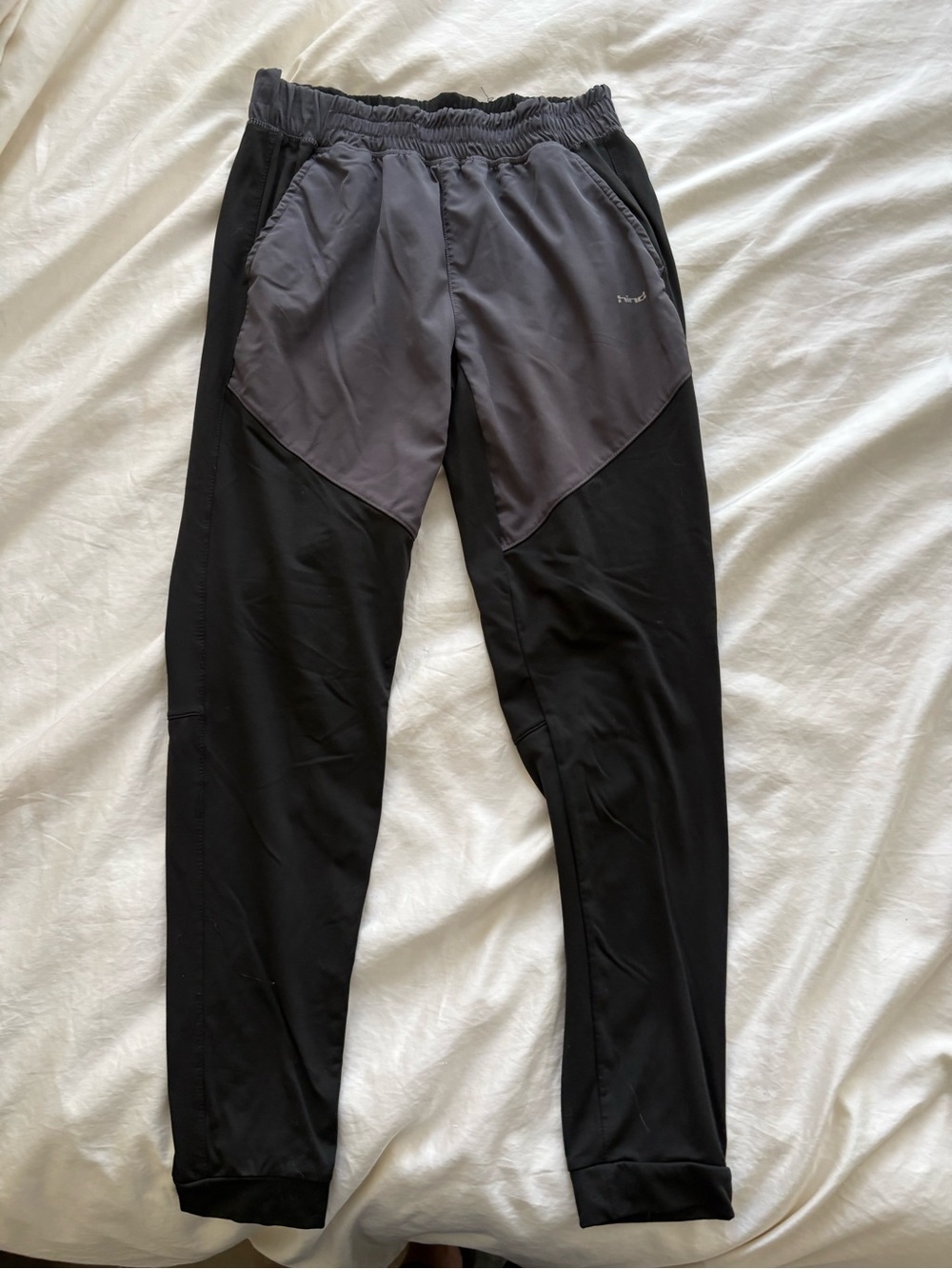 Hind Men's Two-Tone Black and Gray Jogger Pants